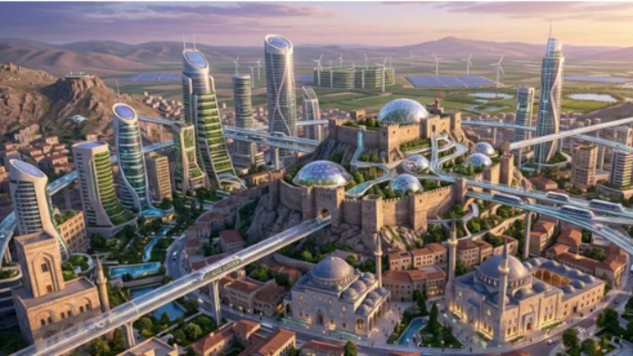 Foto - Yapay zeka il il çizim yaptı: İşte Türkiye’nin 100 yıl sonraki bilim kurgu filmi gibi hali