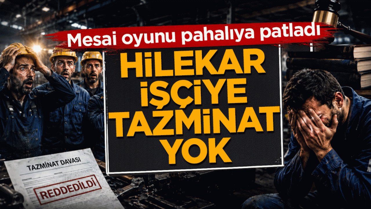 Yargıtay’dan milyonları ilgilendiren emsal karar: Mesai oyunu yapan o hilekar amire tek kuruş tazminat yok