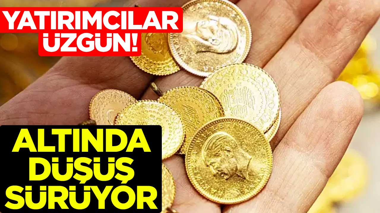 Yatırımcılar üzgün! Altında düşüş sürüyor