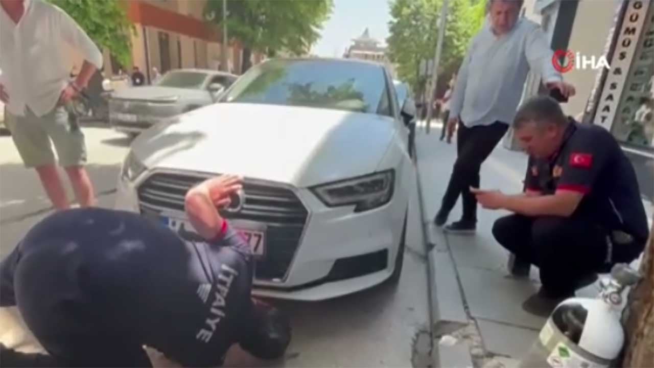 Foto - Yavru kedi itfaiyeyi peşinden koşturdu! Motor kısmından kurtarıldı, saklambaç oynar gibi araçtan araca kaçtı!