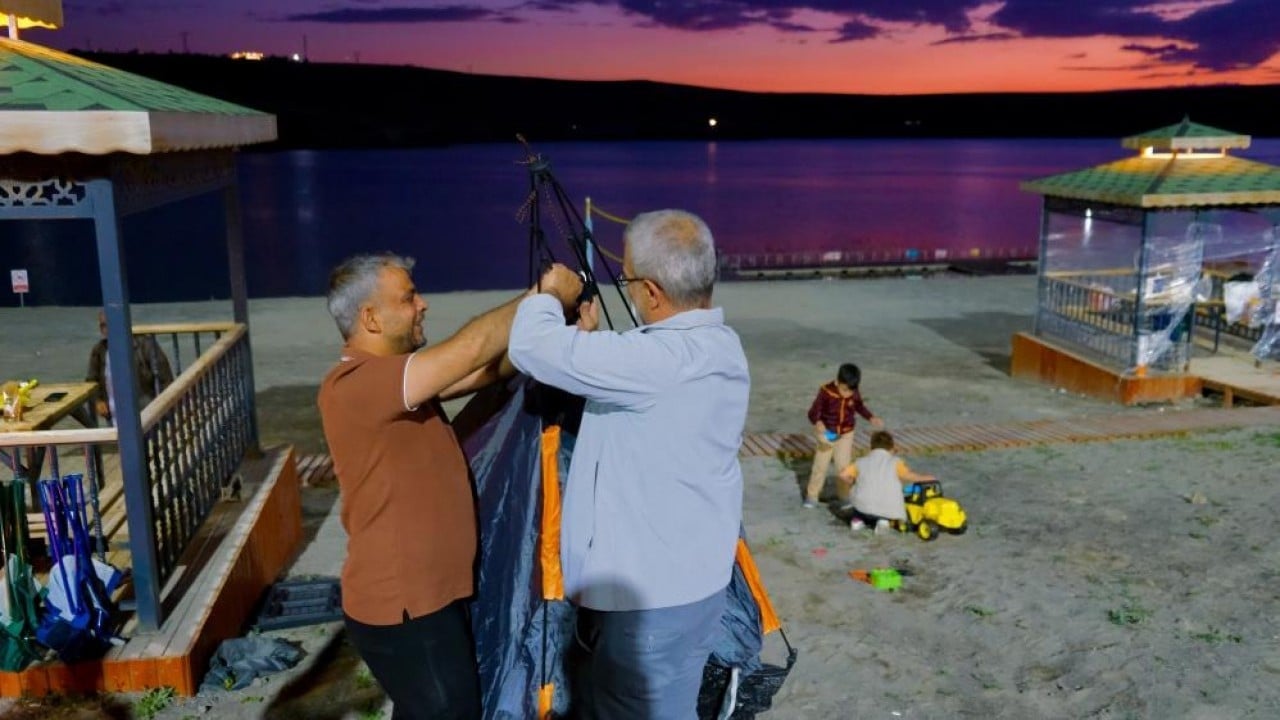 Foto - Yaz sezonunun gözdesi Anadolu’nun ortasında doğal plaj keyfi