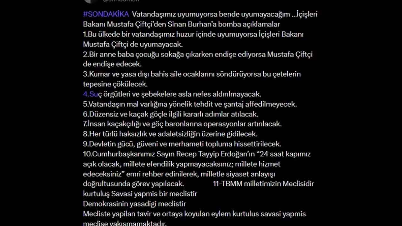 Foto - Yeni İçişleri Bakanı'ndan çok konuşulacak çıkış: Onlar endişe ediyorsa Mustafa Çiftçi de edecek