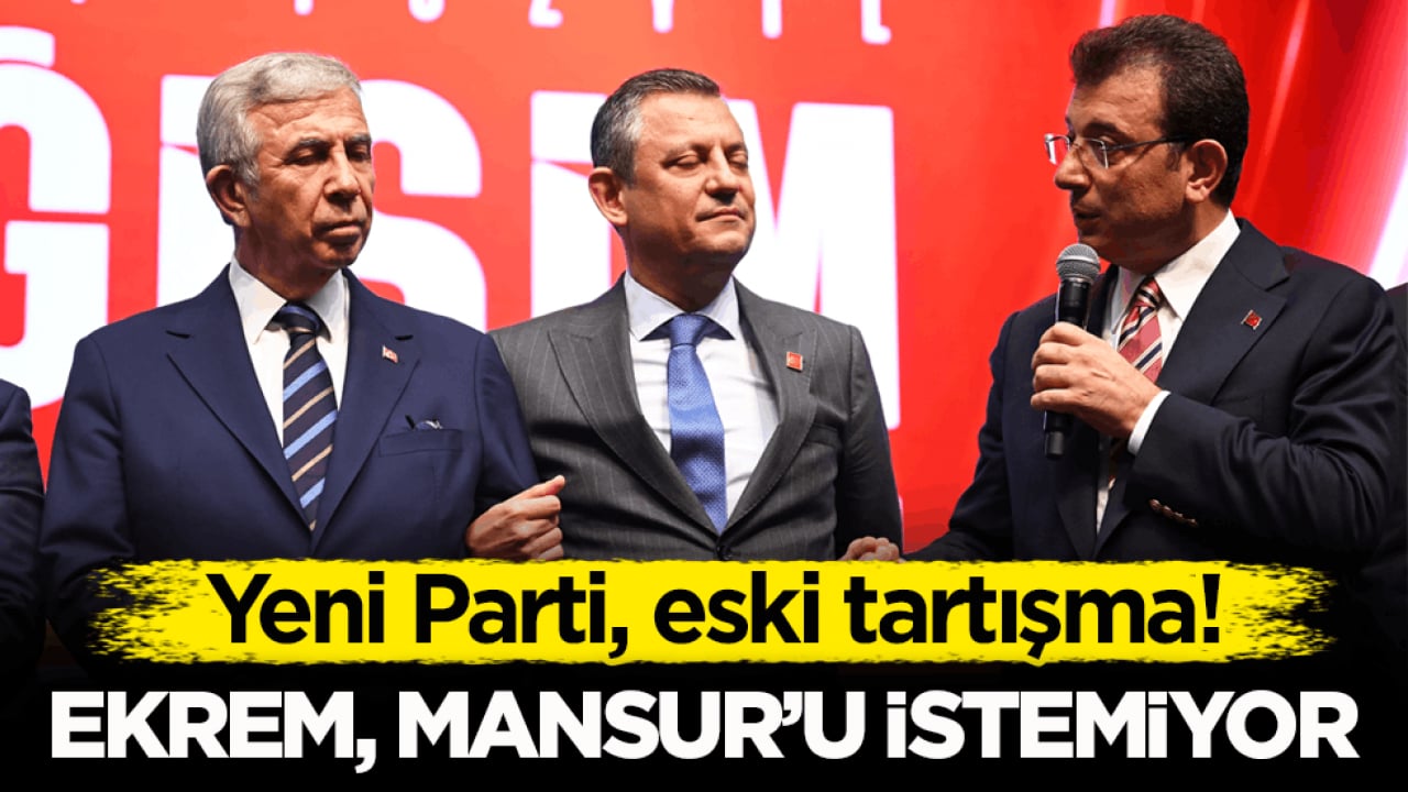 Yeni Parti, eski tartışma! Ekrem, Mansur’u istemiyor