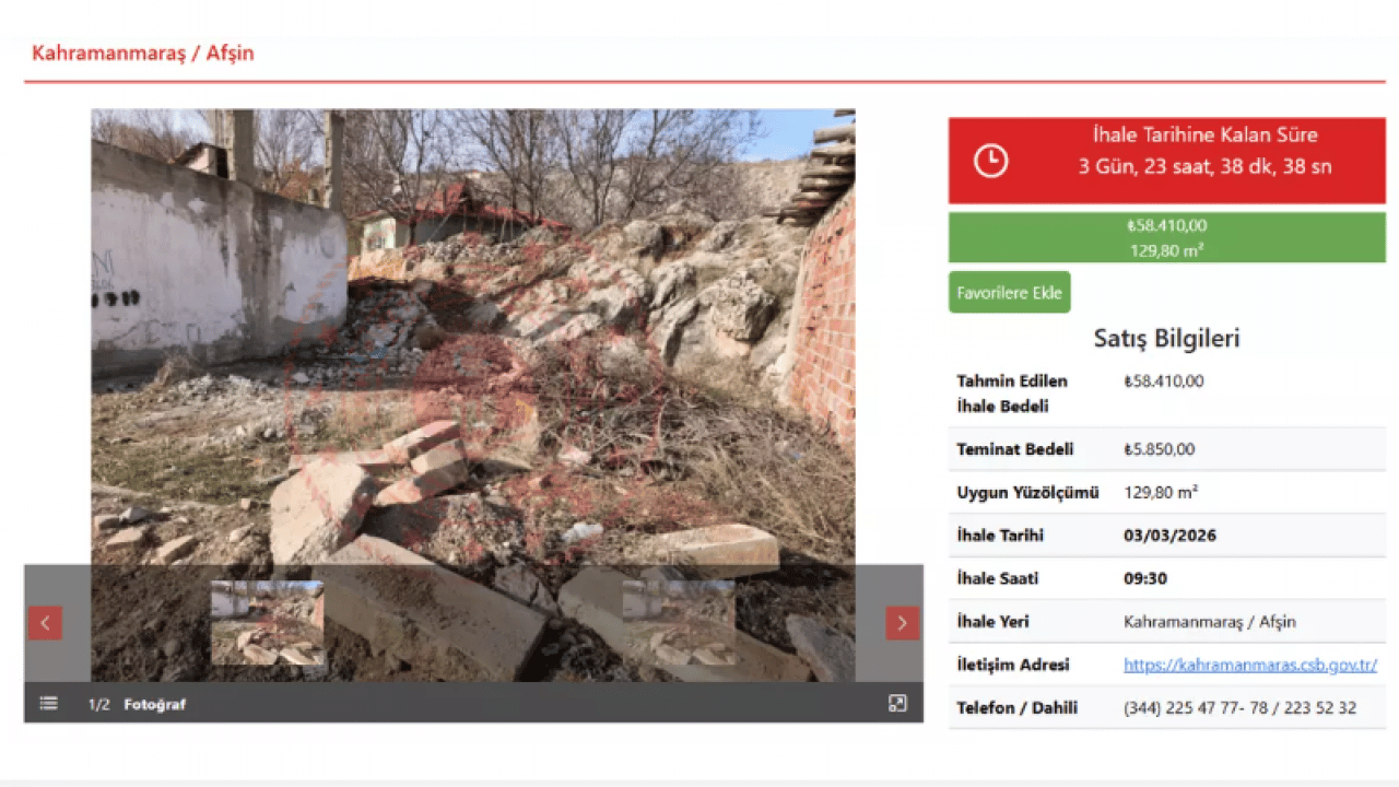 Foto - Yetişen kazanıyor: 45.000 TL'den tarla 58.410 TL'den arsa