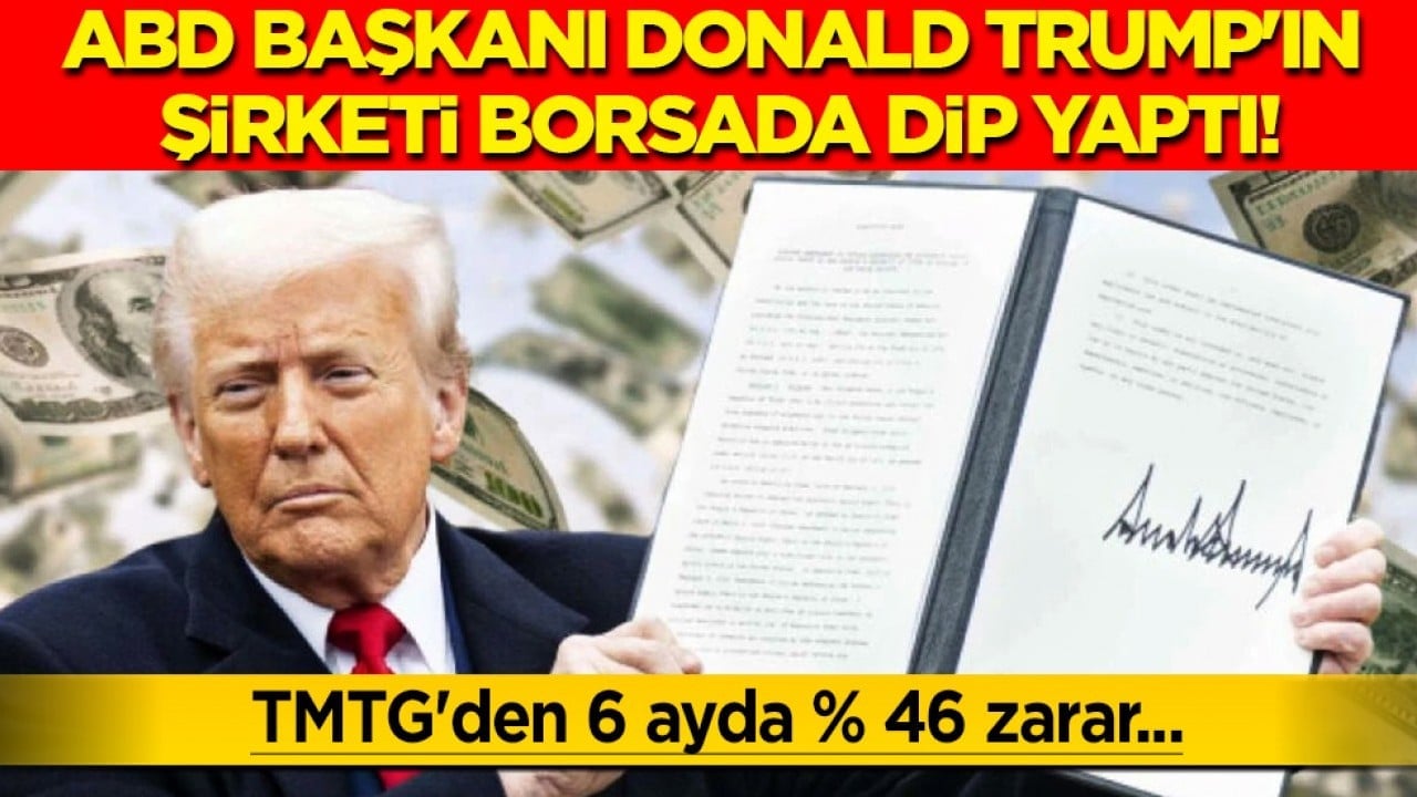 Zarar büyük: Trump'ın şirketi borsada değer kaybetti: TMTG'den 6 ayda yüzde 46 zarar ettiler