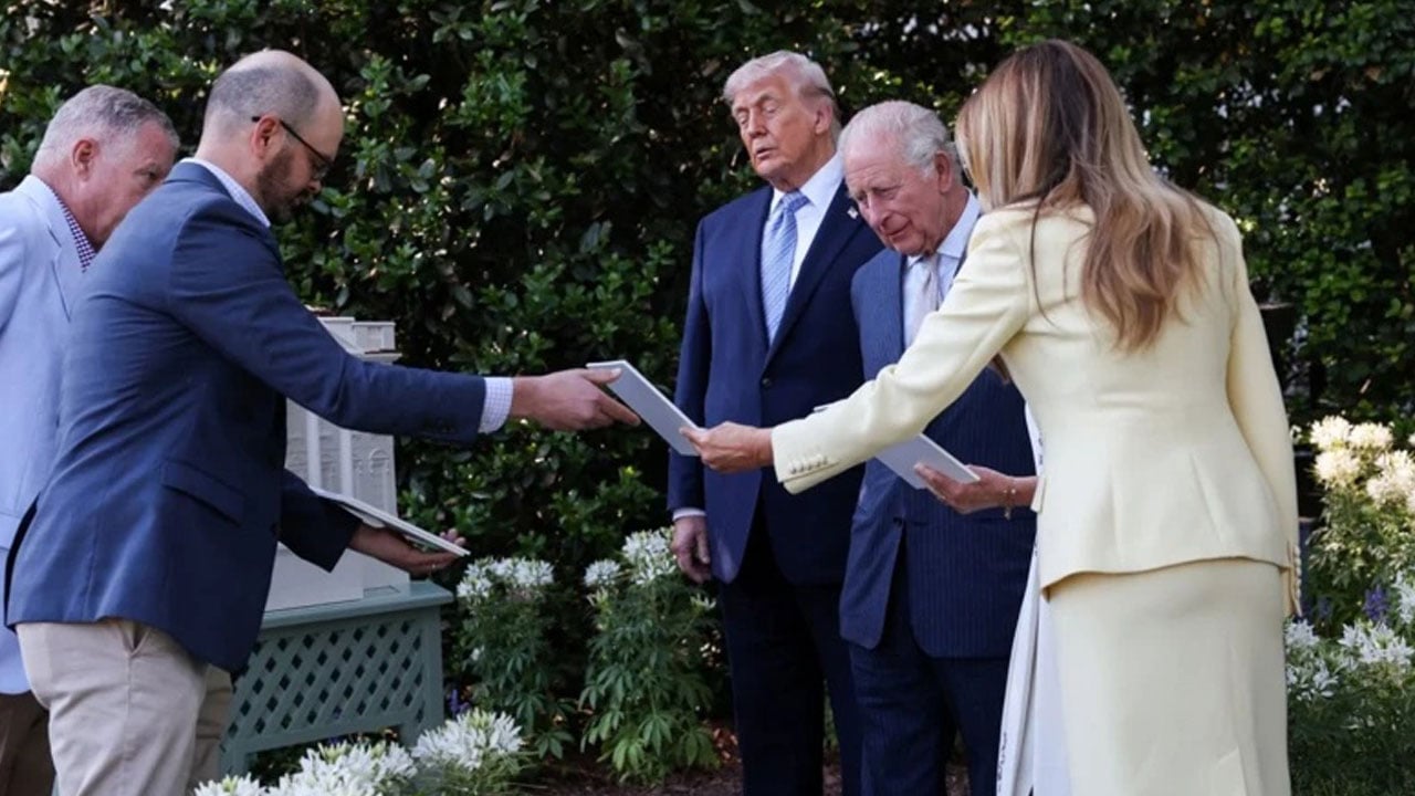 Foto - Zelenskiy gibi azarlanmaktan korkan İngiltere Kralı, Trump ile görüşmesine kameraları istemedi