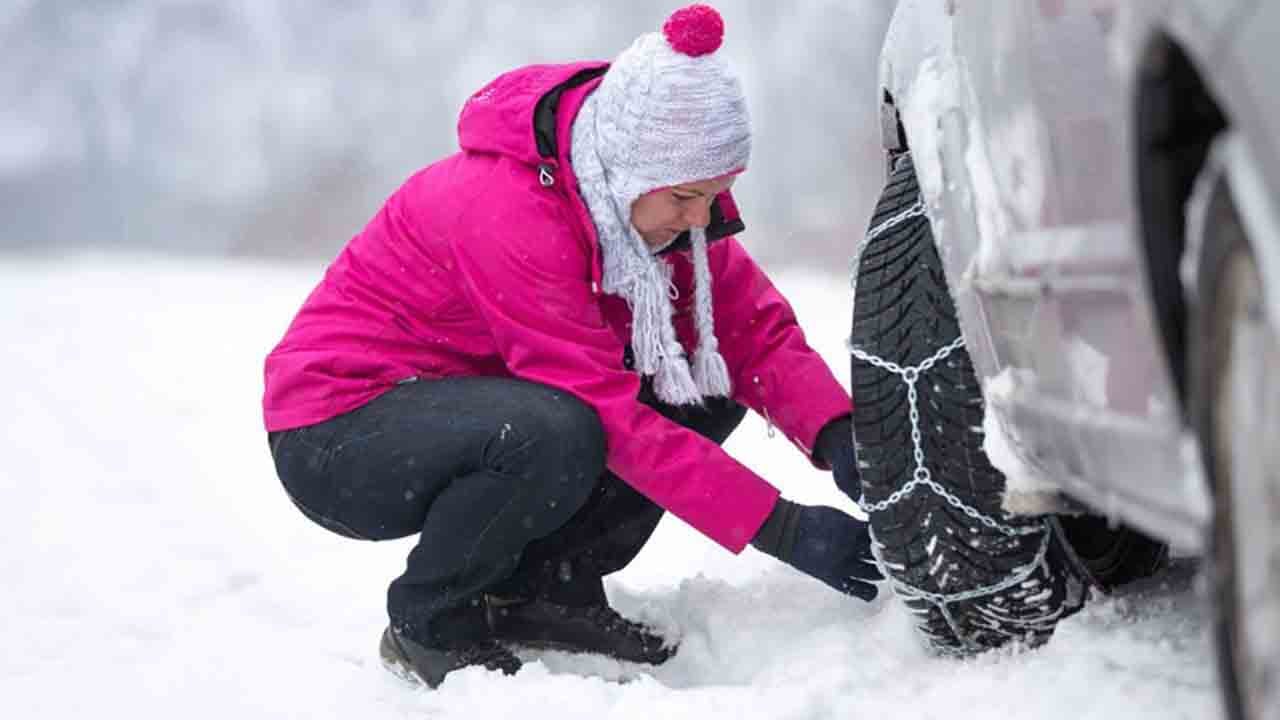 Foto - Zincir takmak yetmez: Karlı yolda hız kontrolü şart