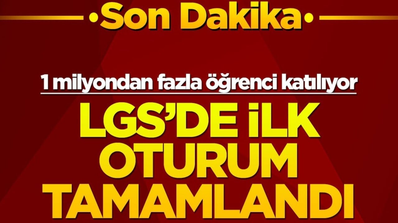 1 milyondan fazla öğrenci katılıyor... LGS'de ilk oturum tamamlandı!