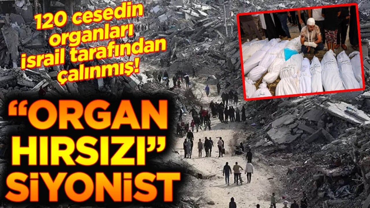 120 cesedin organları İsrail tarafından çalınmış! Organ hırsızı siyonist