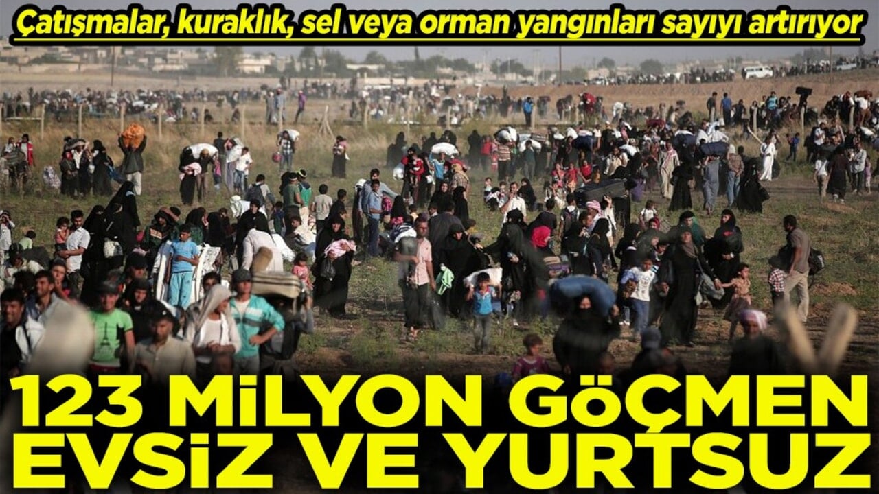 123 milyon göçmen evsiz ve yurtsuz