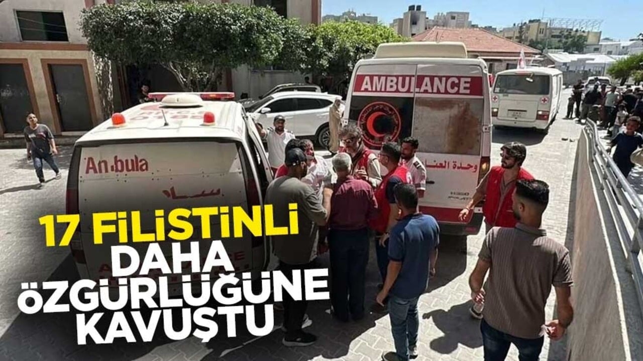 17 Filistinli daha özgürlüğüne kavuştu