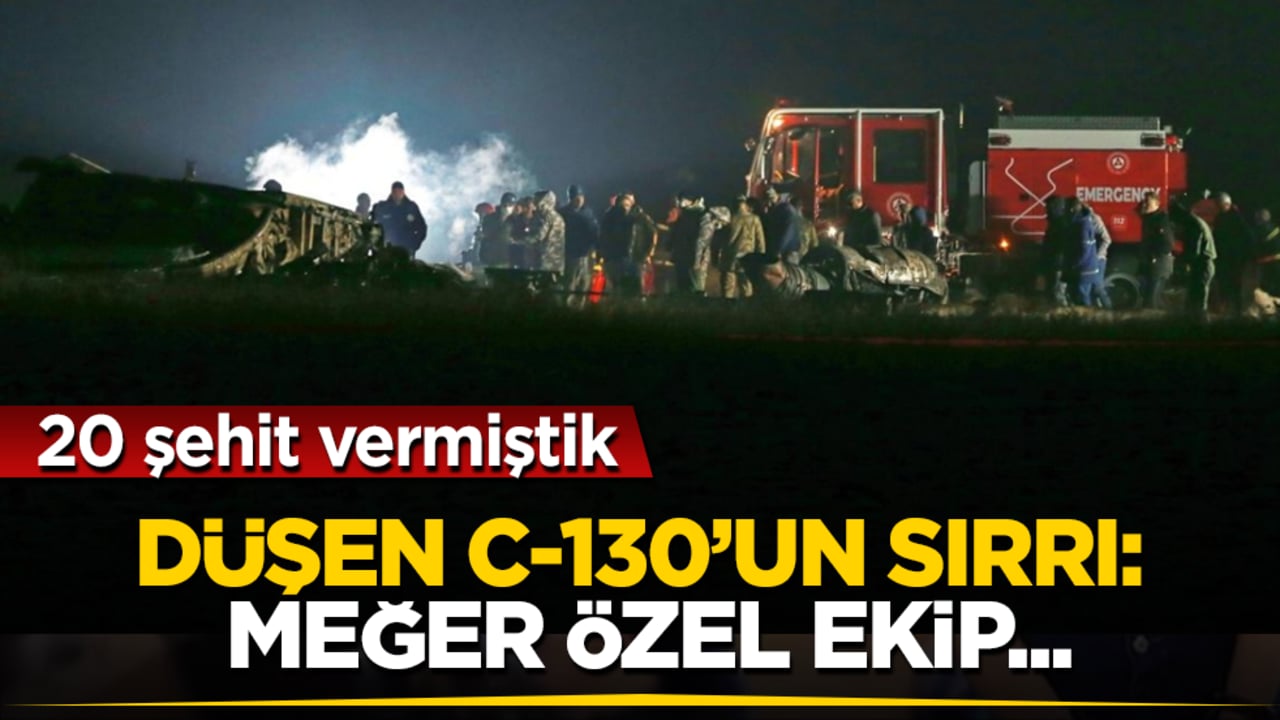 20 şehit vermiştik! Düşen C-130’un sırrı: Meğer özel ekip...