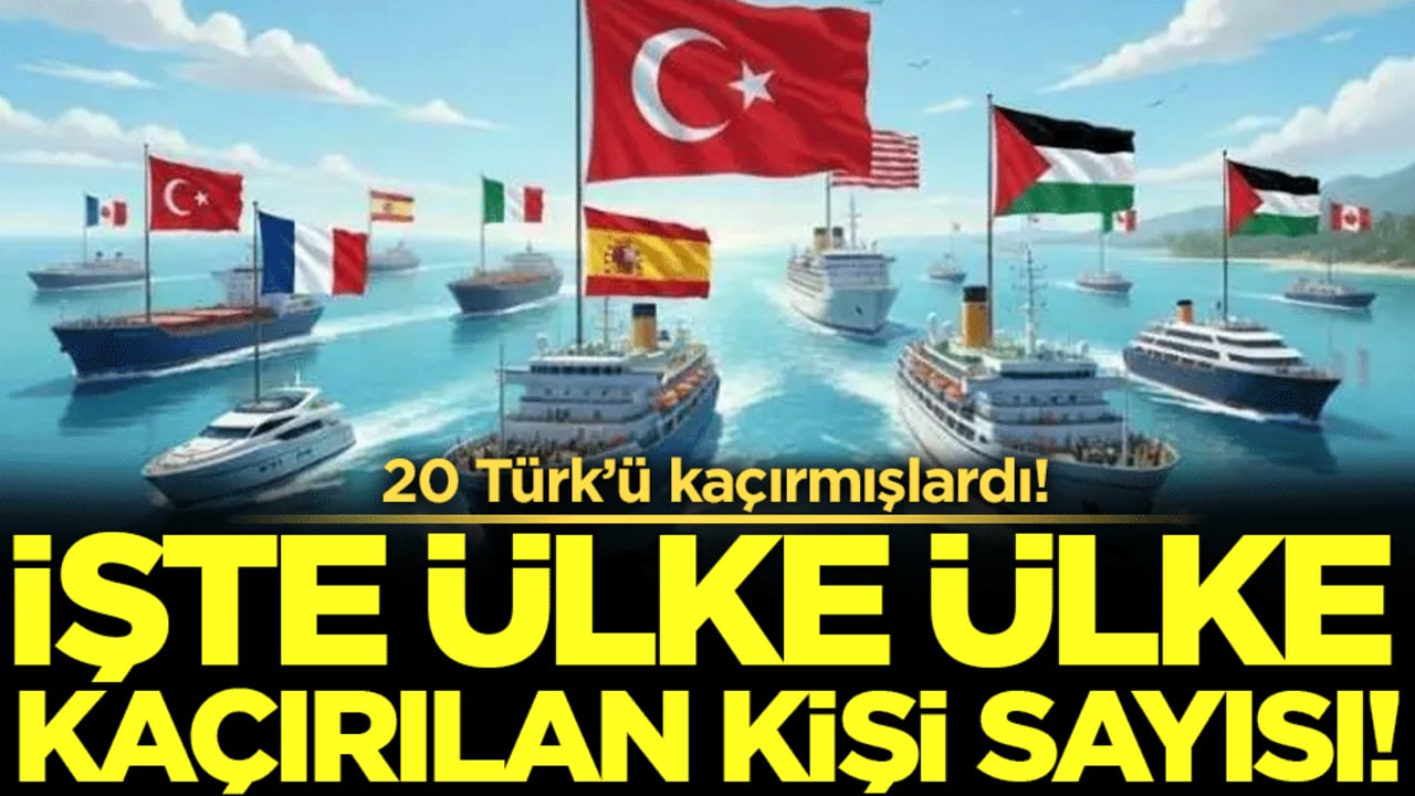 20 Türk'ü kaçımışlardı! İşte ülke ülke Sumud Filosu'ndan kaçırılan kişi sayısı!