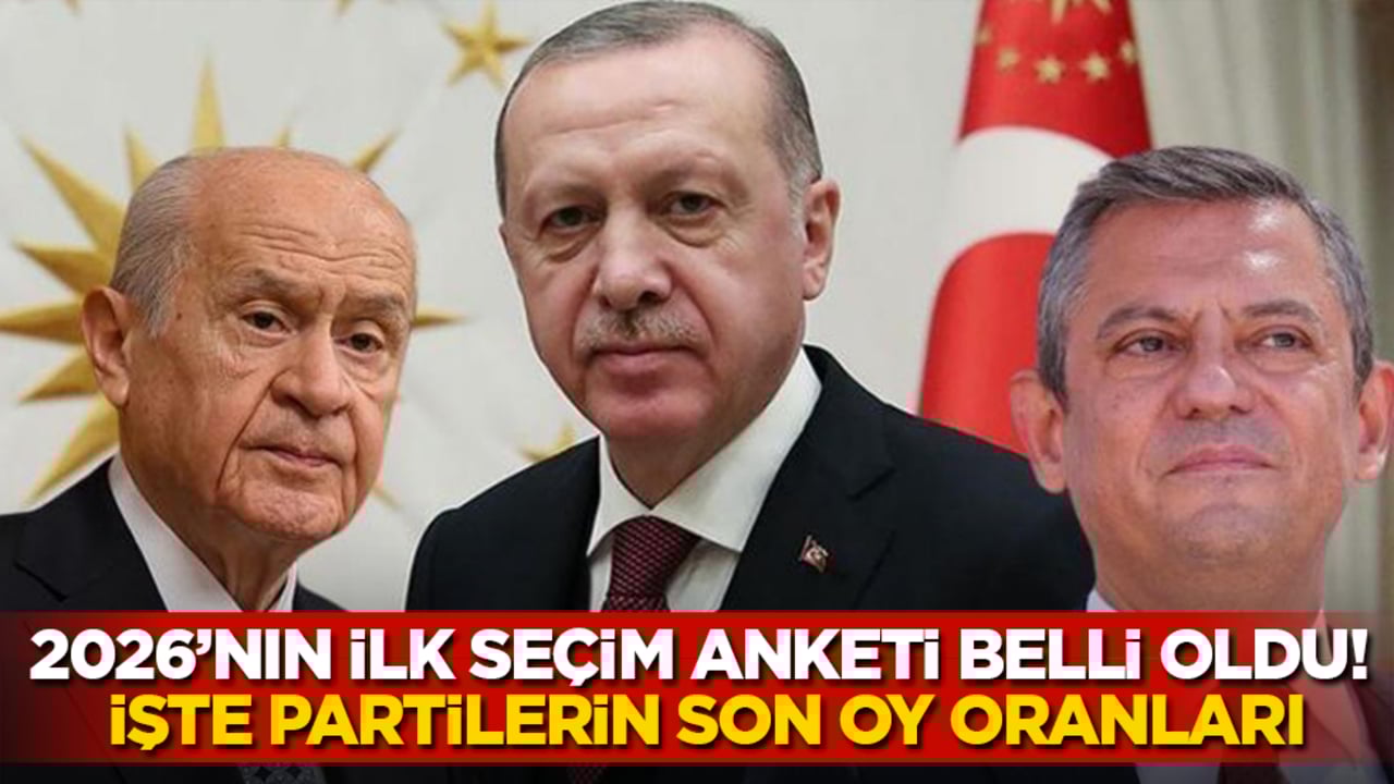 2026’nın ilk seçim anketi belli oldu! İşte partilerin son oy oranları