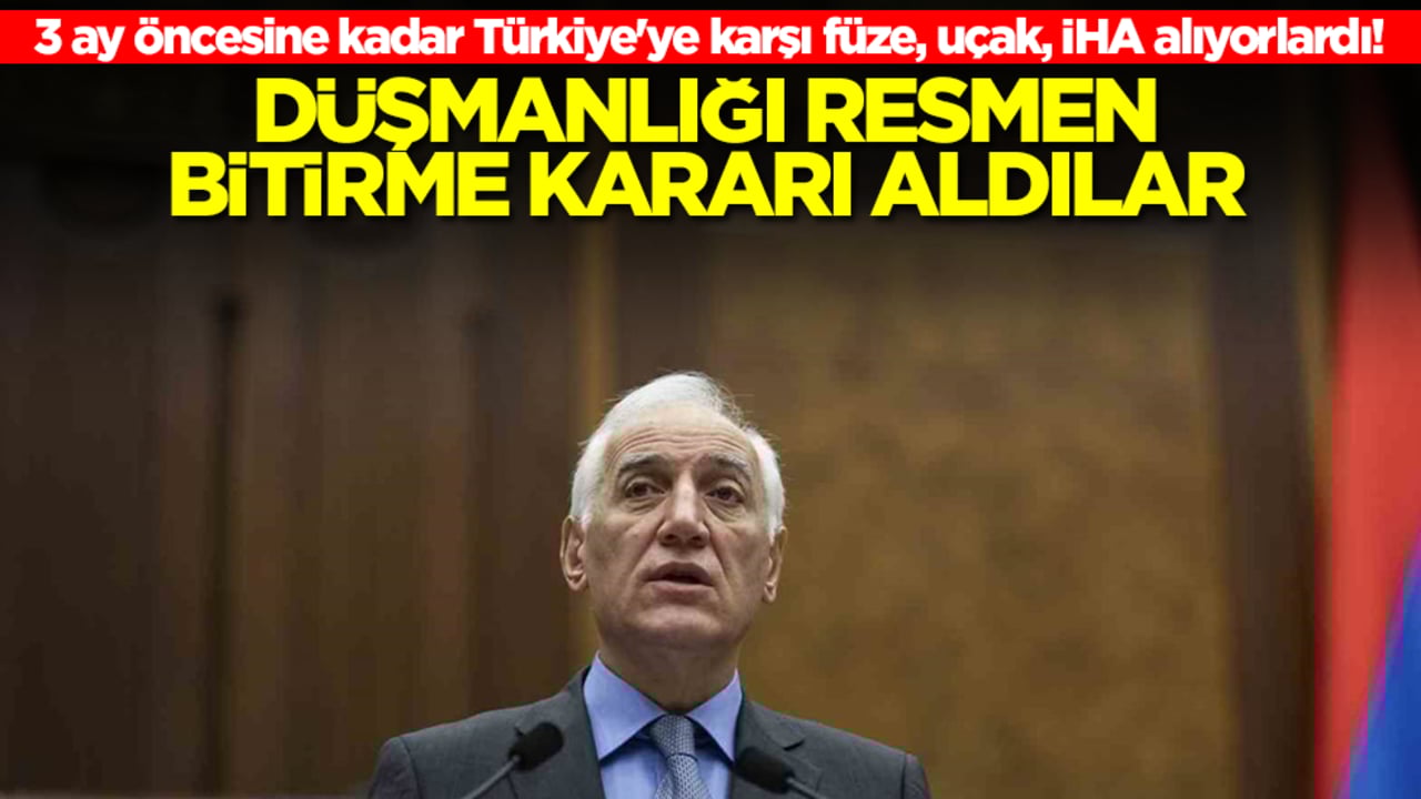 3 ay öncesine kadar Türkiye'ye karşı füze, uçak, İHA alıyorlardı! Düşmanlığı resmen bitirme kararı aldılar