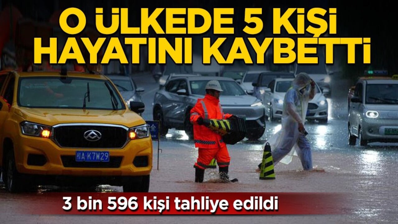 3 bin 596 kişi tahliye edildi! O ülkede 5 kişi hayatını kaybetti