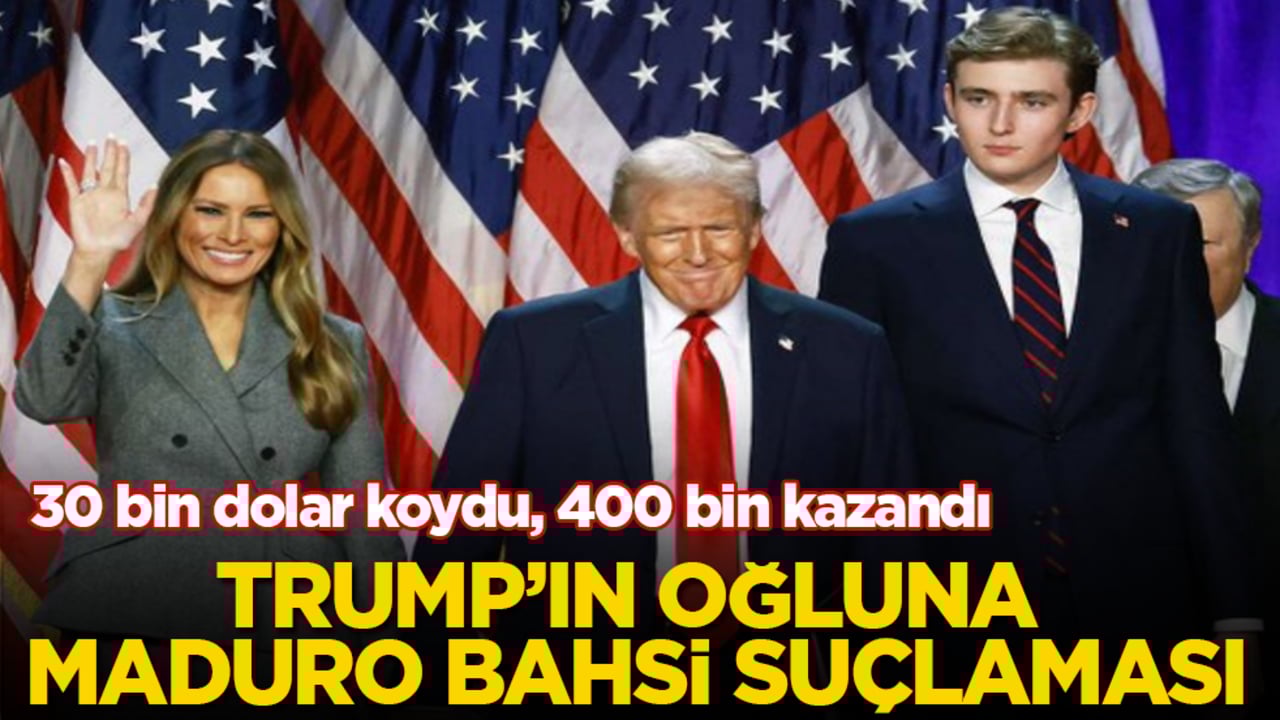 30 bin dolar koydu, 400 bin kazandı! Trump’ın oğluna Maduro bahsi suçlaması