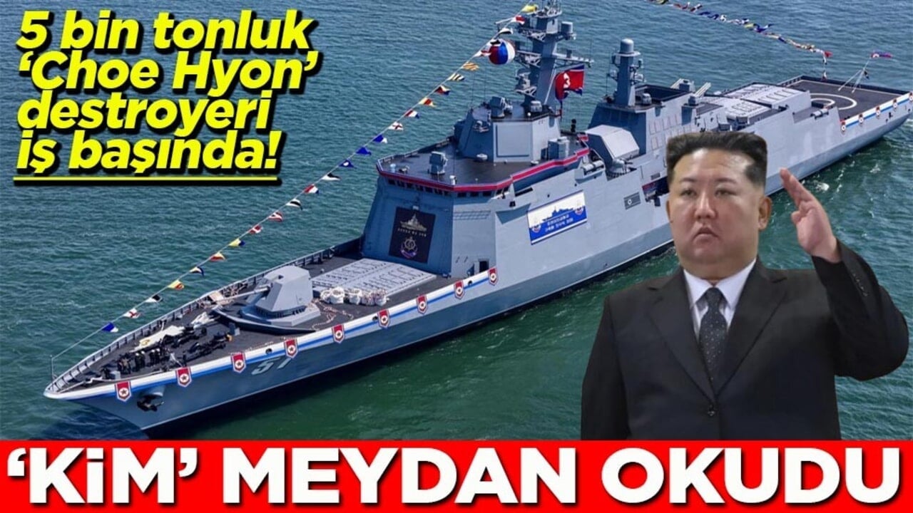 5 bin tonluk "Choe Hyon" destroyeri iş başında! Kim'den meydan okuma