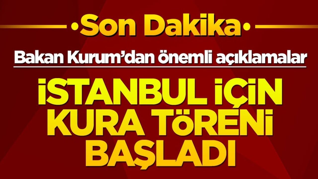500 bin konut projesinde İstanbul için kura günü! Bakan Kurum'dan flaş açıklamalar