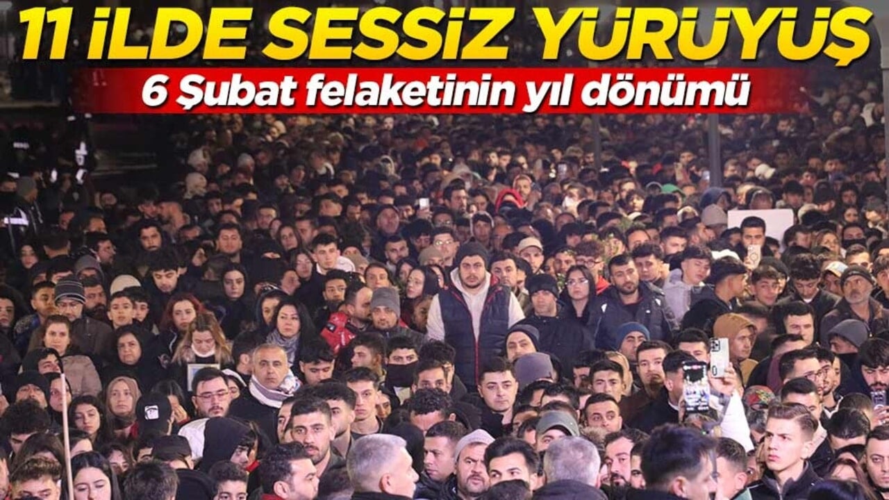6 Şubat felaketinin yıl dönümünde 11 ilde sessiz anma