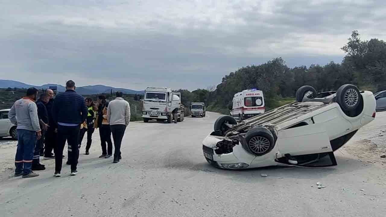 80 yaşındaki sürücü ölümden döndü: Beton mikserinden kaçarken takla attı