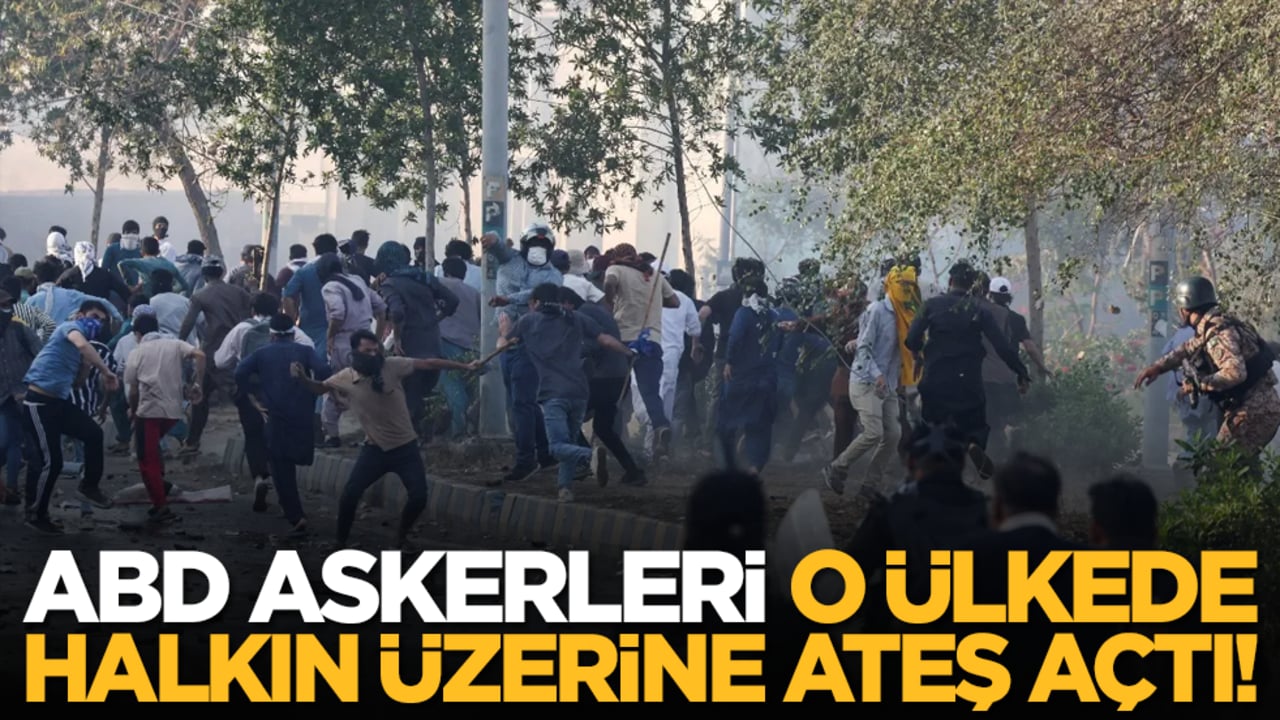 ABD askerleri o ülkede halkın üzerine ateş açtı!