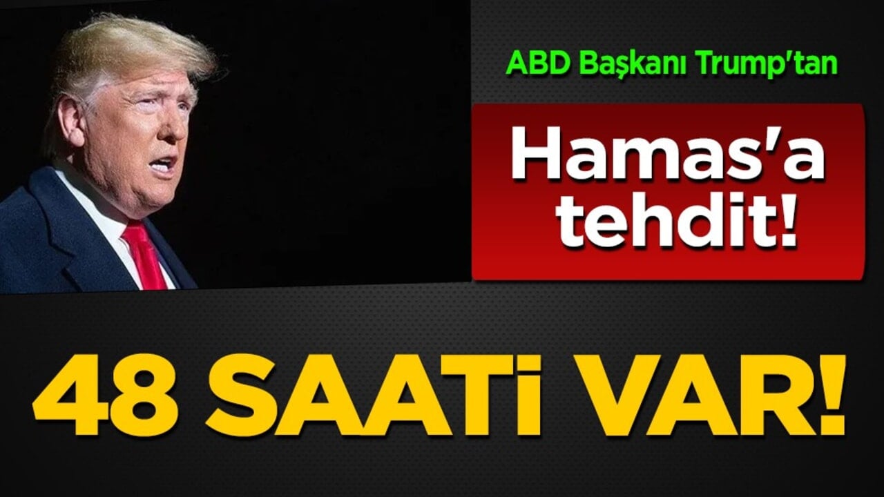 ABD Başkanı Trump'tan Hamas'a şok eden tehdit: Durumu takip ediyorum... Kararı dünyaya ilan etti