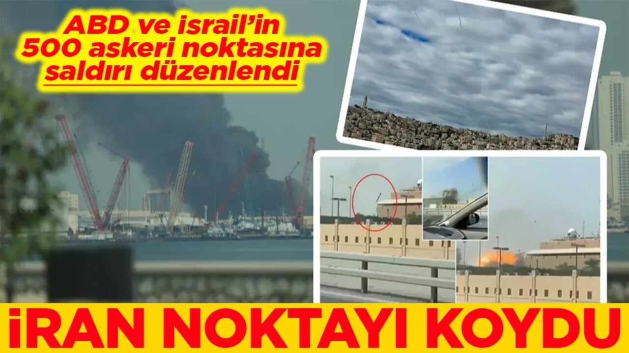 ABD ve İsrail’in 500 askeri noktasına saldırı düzenlendi İran noktayı koydu