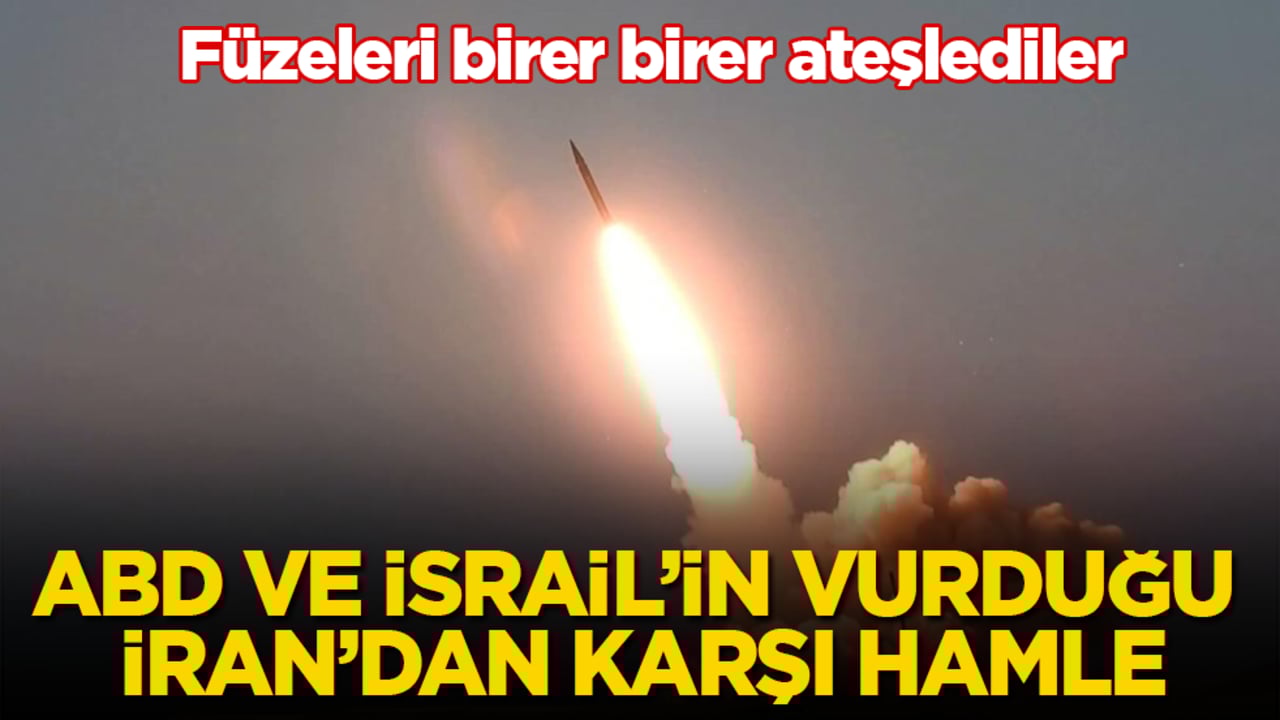 ABD ve İsrail’in vurduğu İran’dan karşı hamle! Füzeleri birer birer ateşlediler
