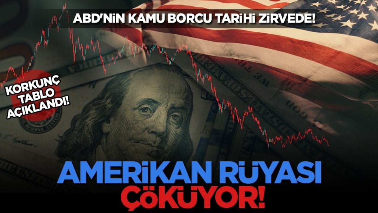 ABD'de korkunç tablo resmen açıklandı: Kamu borcu 38 trilyon doları aşarak rekor kırdı!
