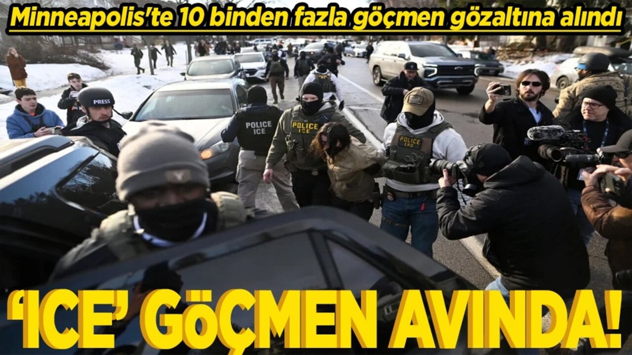 ABD’de Minneapolis'te 10 binden fazla düzensiz göçmen gözaltına alındı ICE göçmen avında!
