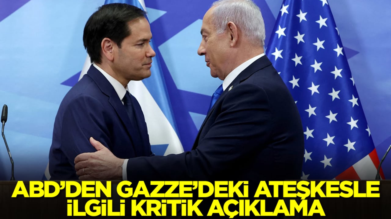 ABD'den Gazze'deki ateşkesle ilgili son dakika açıklaması