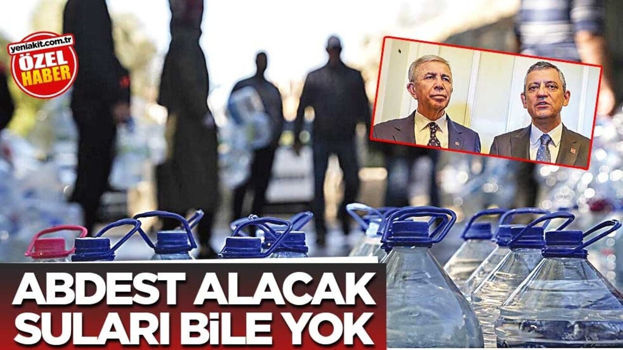 Abdest alacak suları bile yok