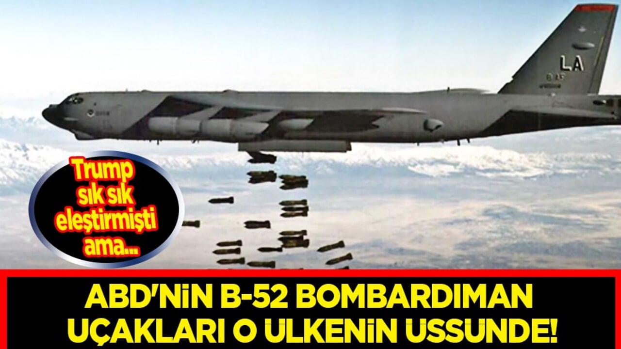 ABD'nin B-52 bombardıman uçakları İngiltere'deki RAF Fairford üssünde...