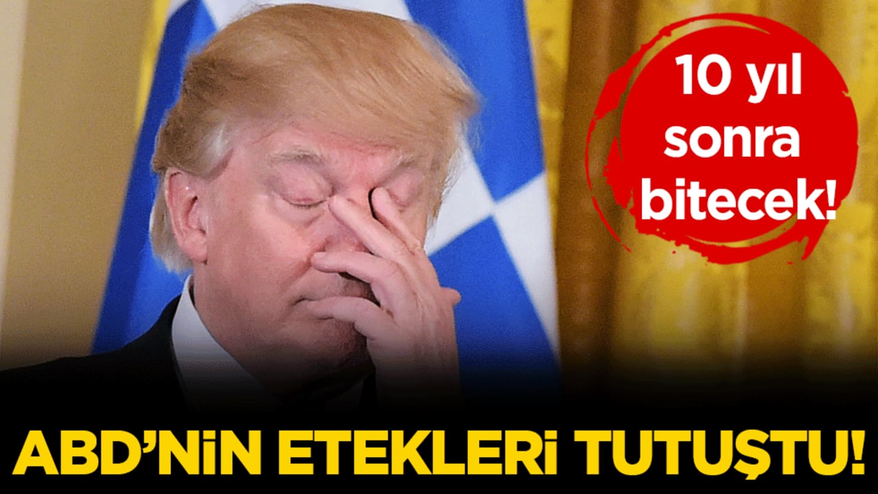 ABD'nin etekleri tutuştu! 10 yıl sonra bitecek!