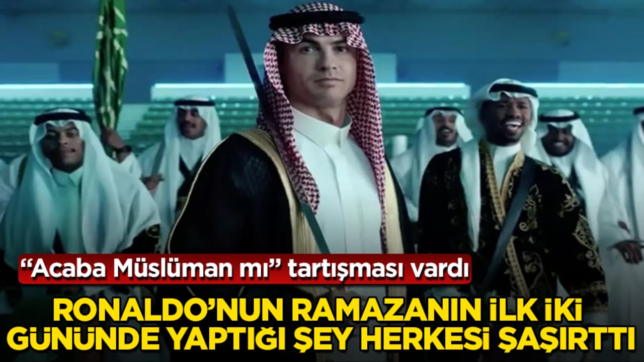 "Acaba Müslüman mı" tartışması vardı! Ünlü futbolcu Ronaldo’nun Ramazan ayının ilk iki gününde yaptığı şey herkesi şaşırttı
