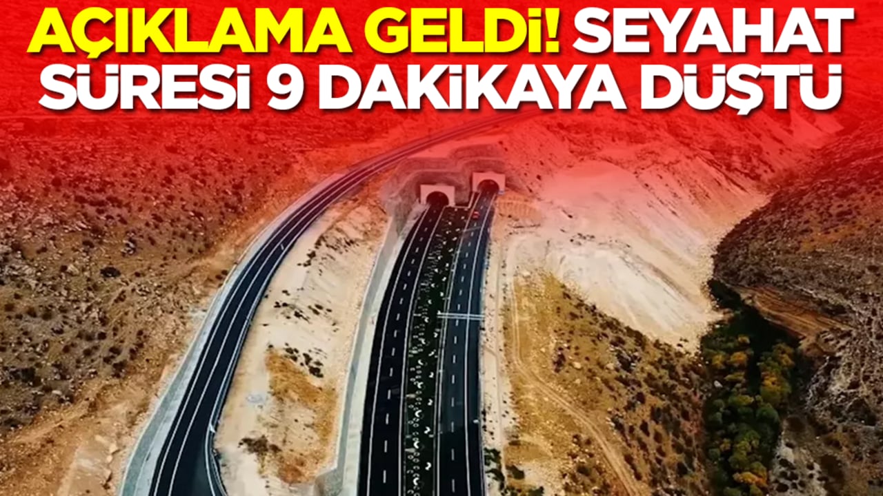 Açıklama geldi: Seyahat süresi 9 dakikaya düştü