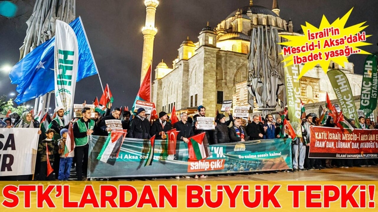 Acil müdahale edilmeli: STK’lardan İsrail’in Mescid-i Aksa’daki ibadet yasağına tepki