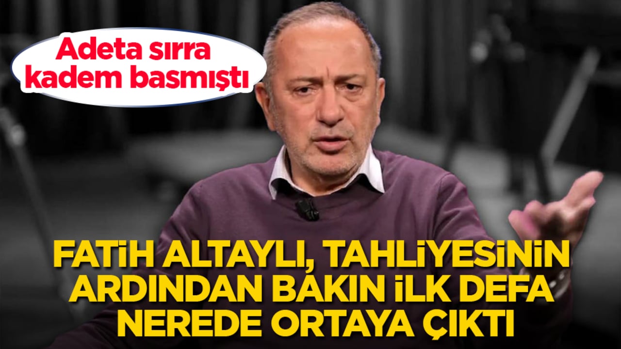 Adeta sırra kadem basmıştı! Fatih Altaylı, tahliyesinin ardından bakın ilk defa nerede ortaya çıktı