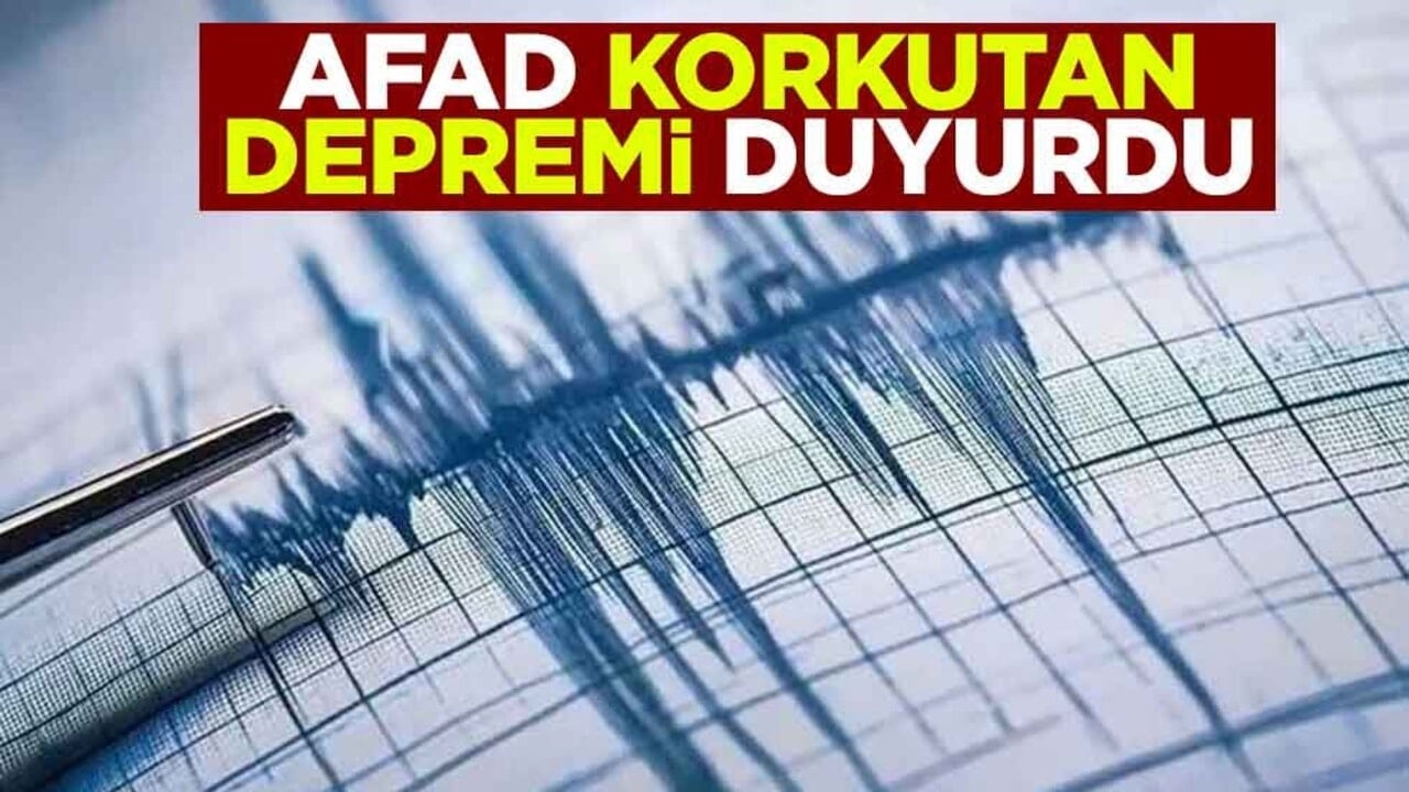AFAD duyurdu: Balıkesir'de 4.2 büyüklüğünde deprem