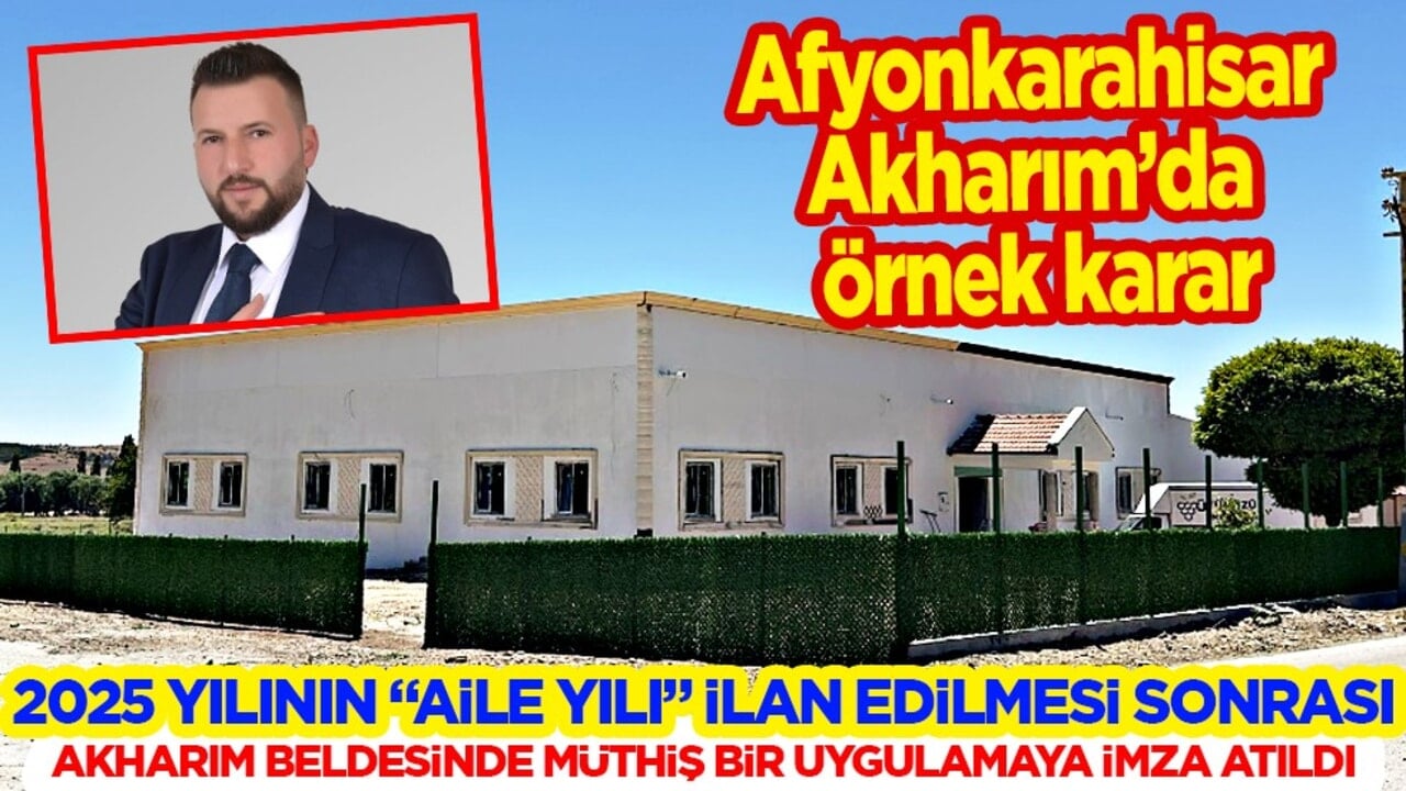 Afyonkarahisar Akharım’da Örnek Karar: Düğün Salonu Çiftlere Ücretsiz Tahsis Edildi