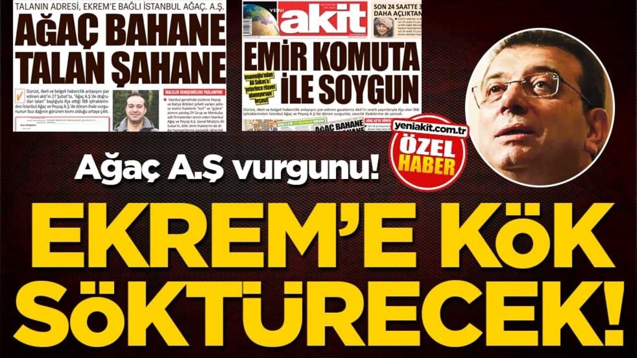Ağaç A.Ş vurgunu! Ekrem’e kök söktürecek!