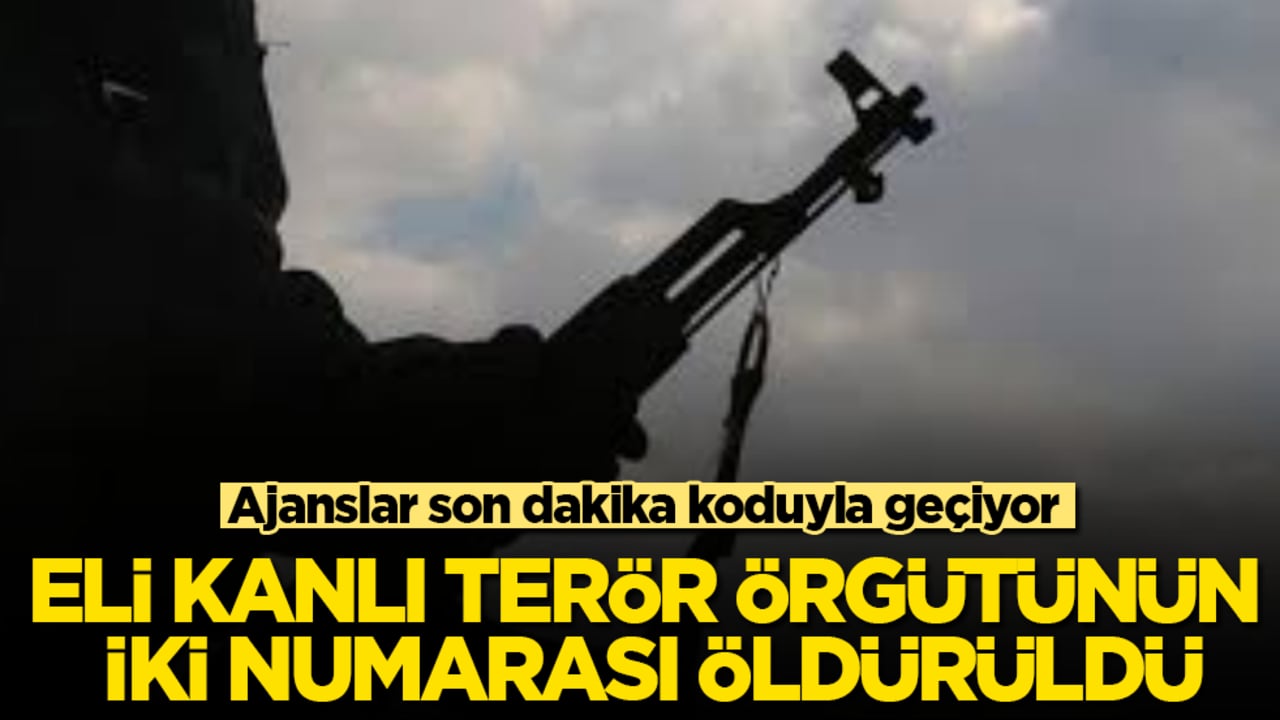 Ajanslar son dakika koduyla geçiyor! Eli kanlı terör örgütünün iki numarası öldürüldü