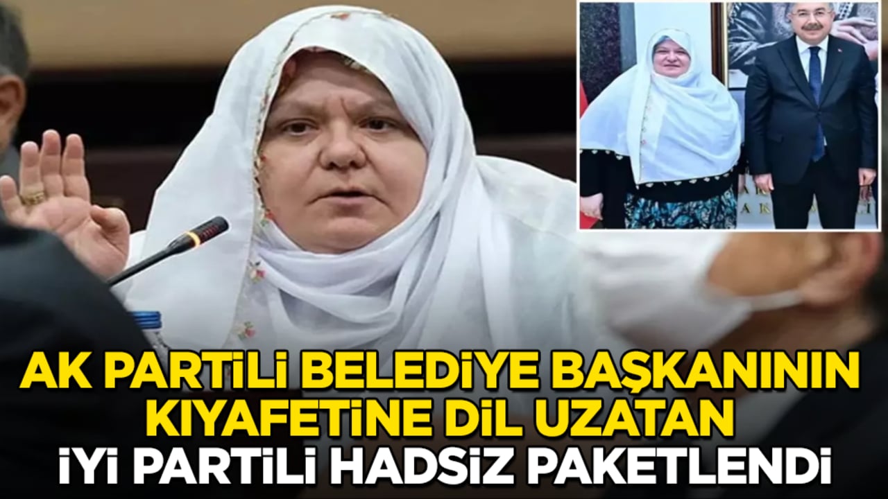 AK Partili belediye başkanının kıyafetine dil uzatan İYİ Partili hadsiz paketlendi