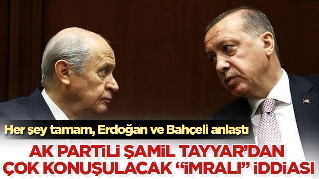 AK Partili Şamil Tayyar’dan çok konuşulacak "İmralı" iddiası: Her şey tamam, Erdoğan ve Bahçeli anlaştı