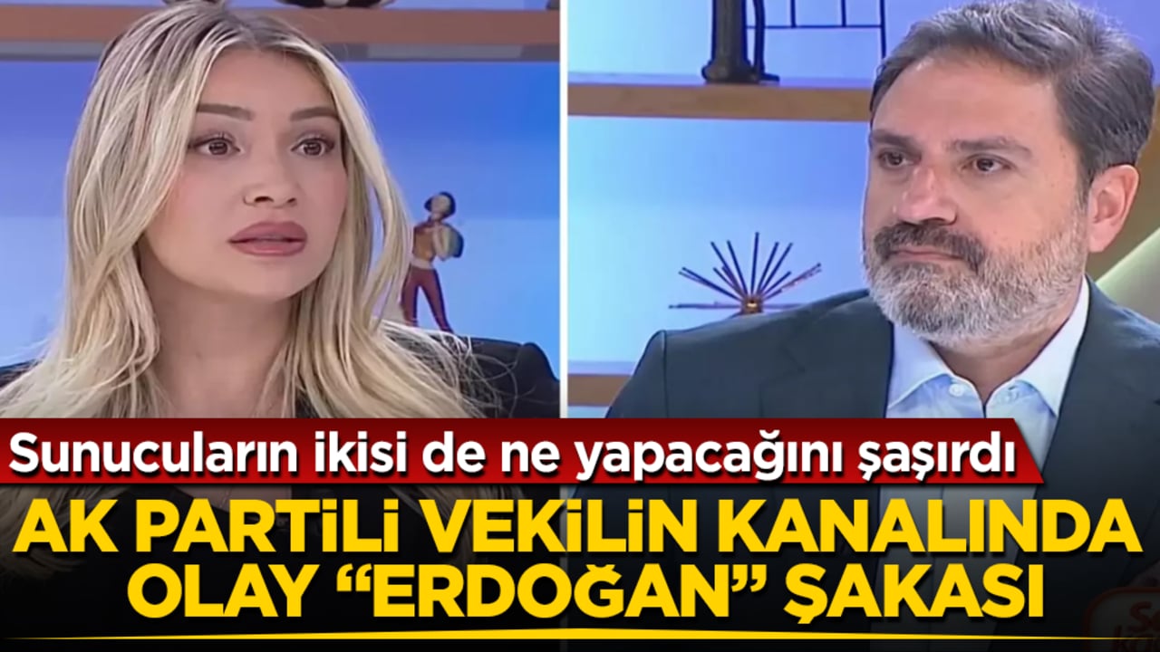 AK Partili vekilin kanalında olay “Erdoğan” şakası! Sunucuların ikisi de ne yapacağını şaşırdı