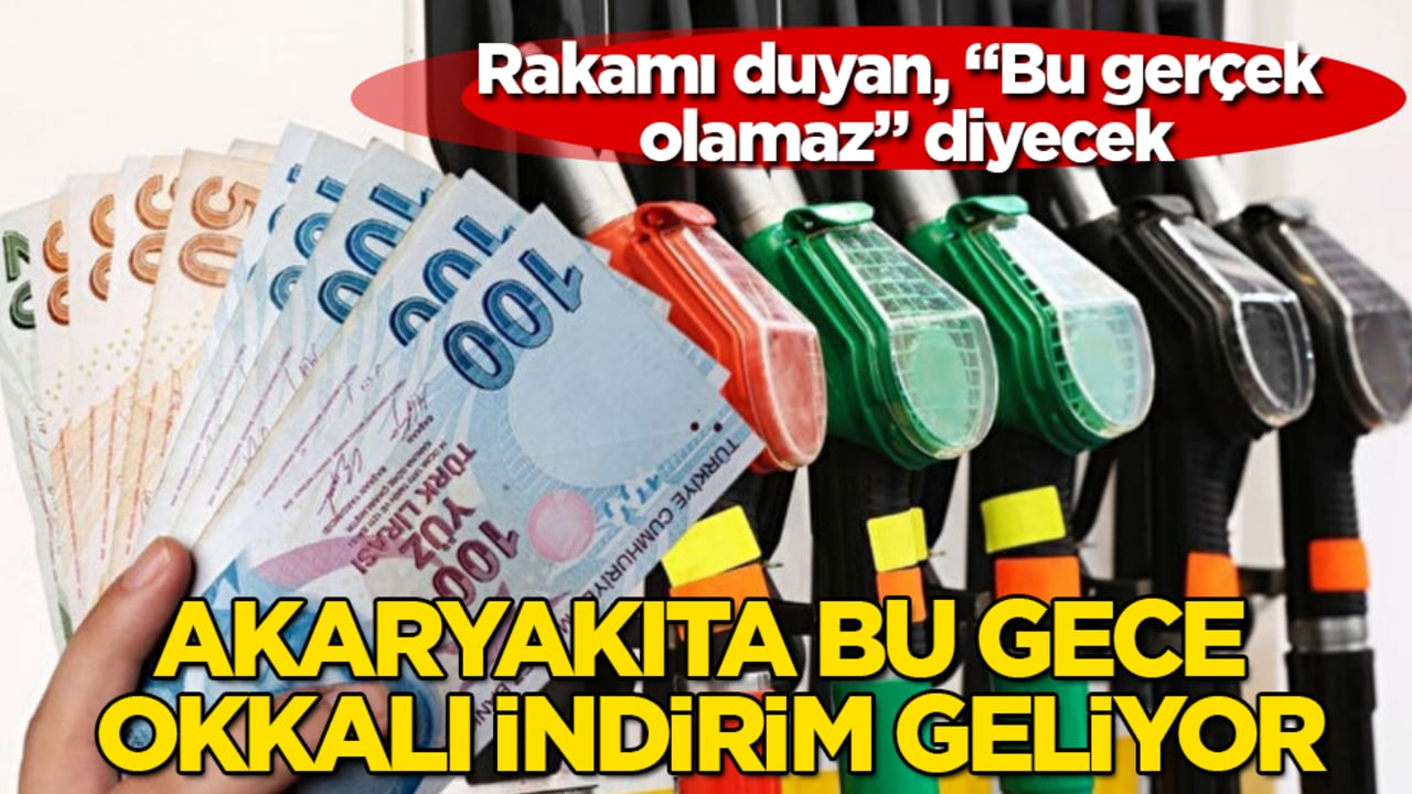 Akaryakıta bu gece okkalı indirim geliyor! Rakamı duyan, "Bu gerçek olamaz" diyecek