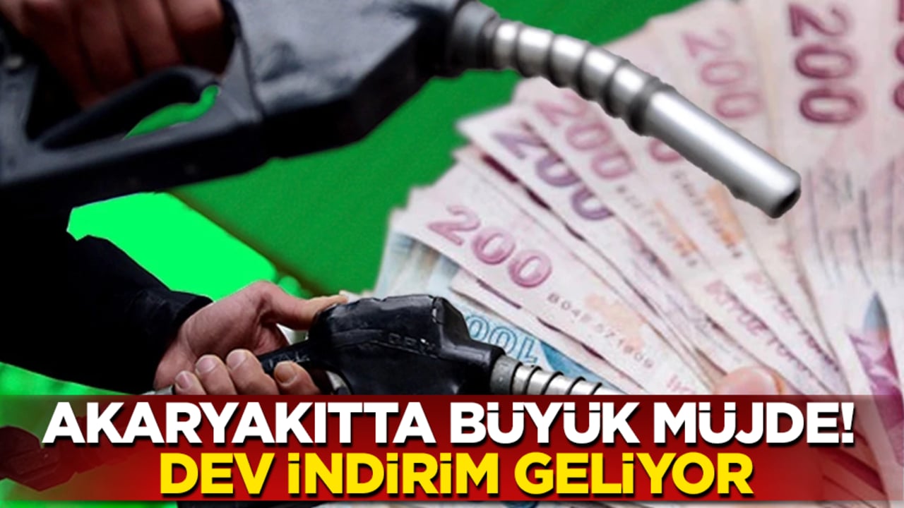 Akaryakıtta büyük müjde! Dev indirim geliyor
