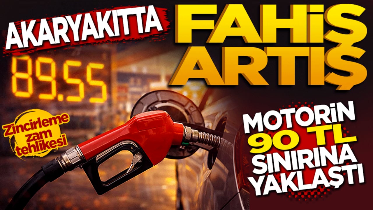 Akaryakıtta fahiş artış: Motorin 90 TL sınırına dayandı