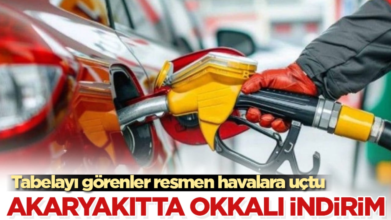 Akaryakıtta okkalı indirim! Tabelayı görenler resmen havalara uçtu